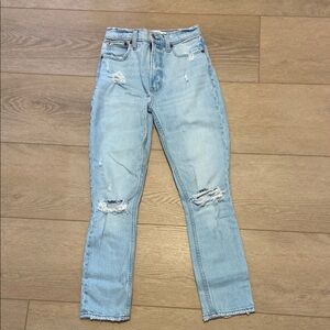 Abercrombie Light Blue Distressed Women's Jeans